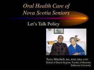 Oral Health Care of Nova Scotia Seniors