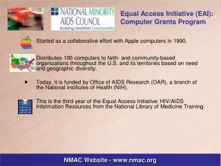 NMAC Website - nmac