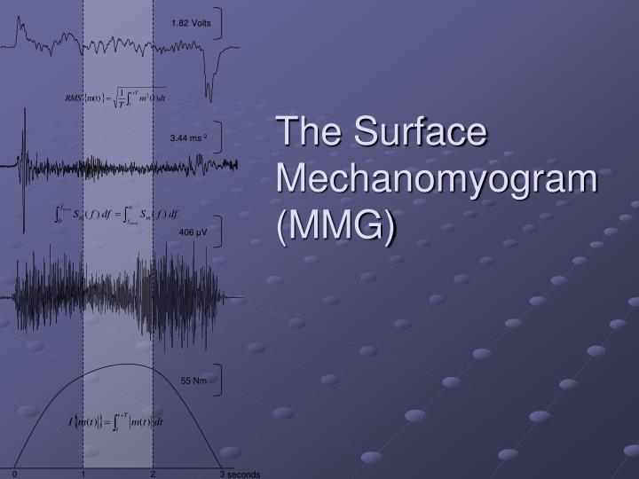 the surface mechanomyogram mmg