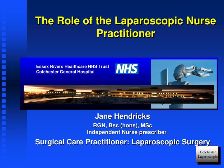 the role of the laparoscopic nurse practitioner
