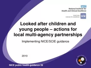 Looked after children and young people – actions for local multi-agency partnerships
