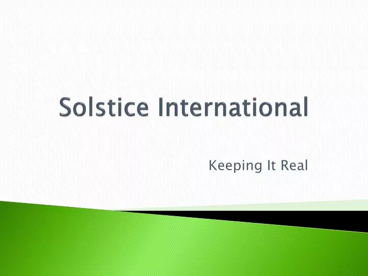 solstice international
