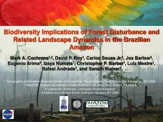 Biodiversity Implications of Forest Disturbance and Related Landscape Dynamics in the Brazilian Amazon
