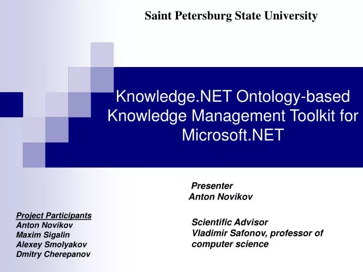 knowledge net ontology based knowledge management toolkit for microsoft net