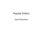 Popular Politics - slide 1