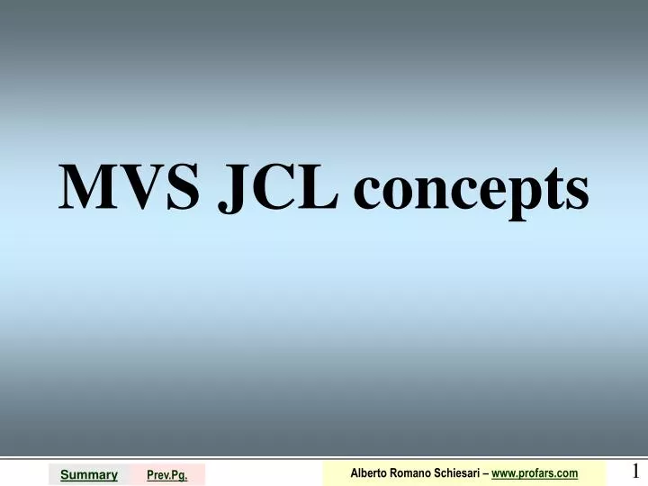 mvs jcl concepts