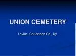 UNION CEMETERY - slide 1