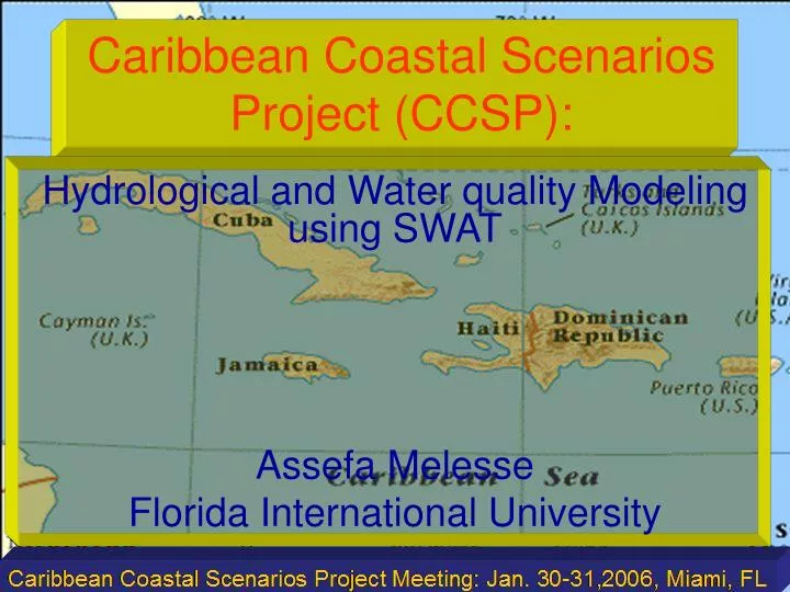 caribbean coastal scenarios project ccsp