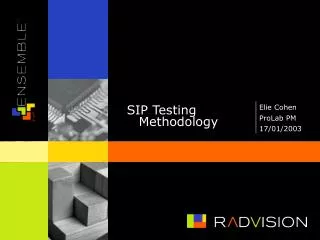 SIP Testing Methodology