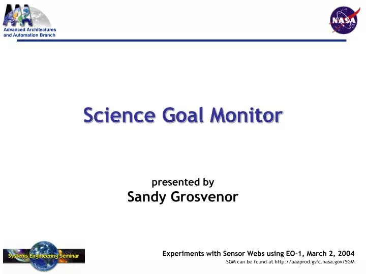 science goal monitor