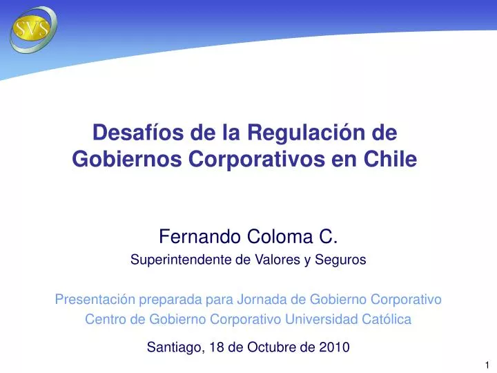 desaf os de la regulaci n de gobiernos corporativos en chile