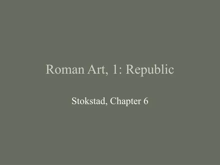roman art 1 republic