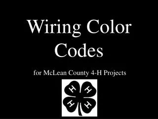 Wiring Color Codes