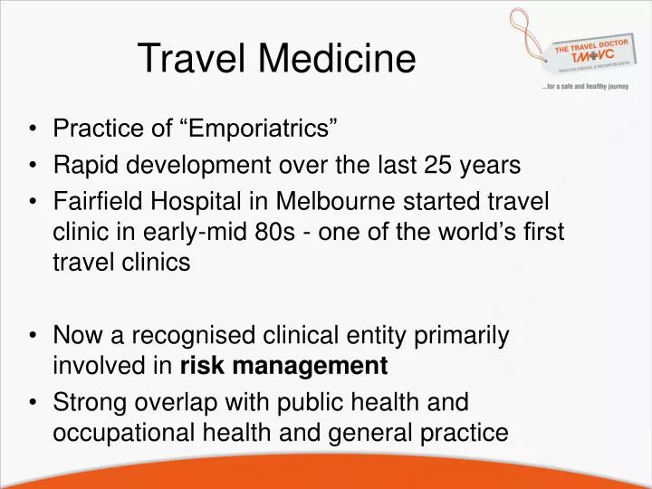 travel medicine
