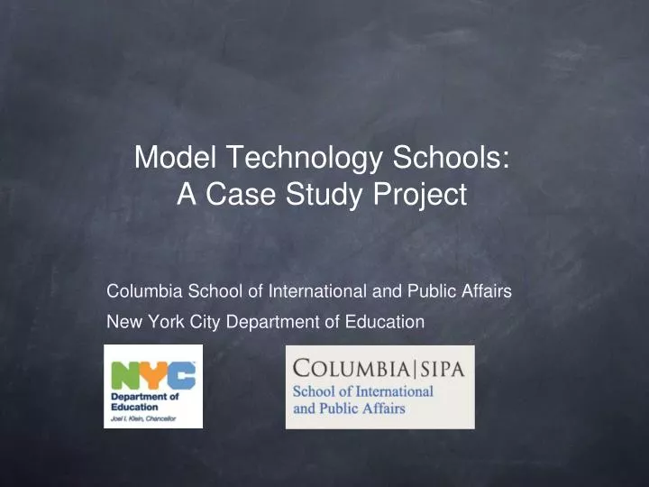 model technology schools a case study project