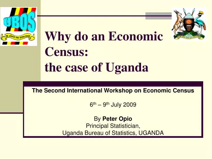 why do an economic census the case of uganda