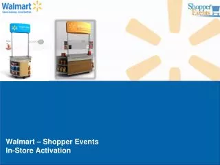 Walmart – Shopper Events In-Store Activation
