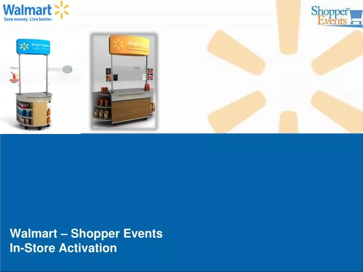 walmart shopper events in store activation
