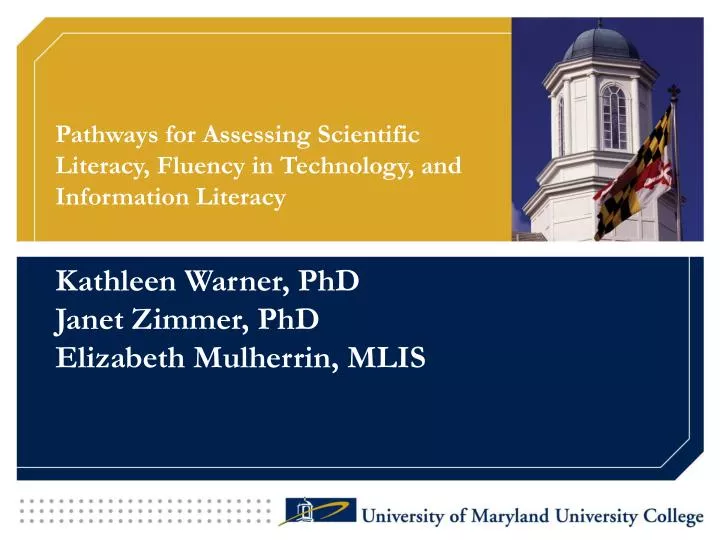 pathways for assessing scientific literacy fluency in technology and information literacy