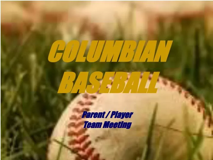 columbian baseball