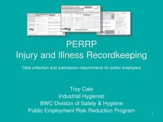 PERRP Injury and Illness Recordkeeping Data collection and submission requirements for public employers
