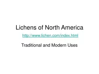 Lichens of North America lichen/index.html