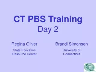 CT PBS Training Day 2