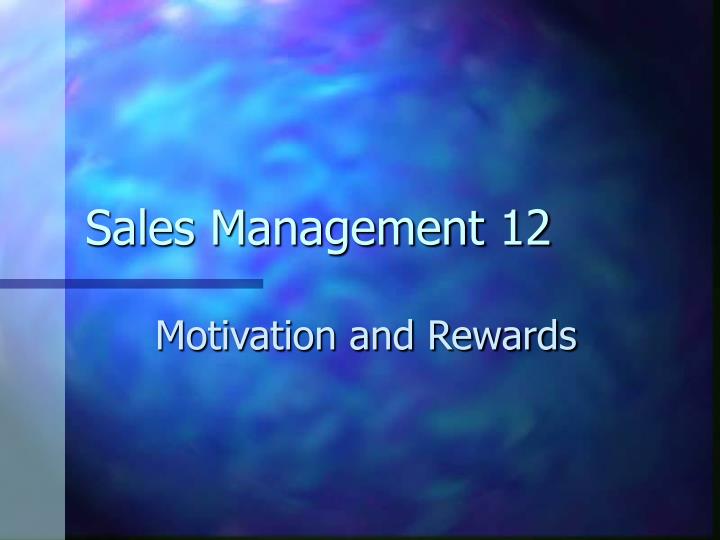 sales management 12