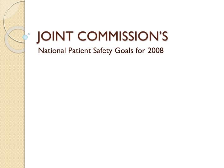 joint commission s