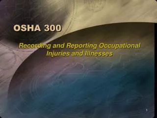 OSHA 300