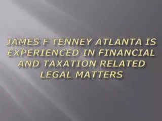 Jim Tenney Atlanta