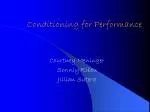 Conditioning for Performance - slide 1