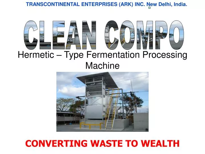 hermetic type fermentation processing machine
