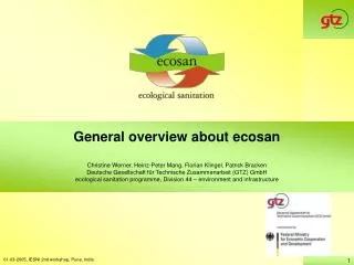 General overview about ecosan