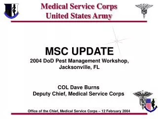 Medical Service Corps United States Army