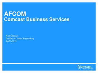 AFCOM Comcast Business Services
