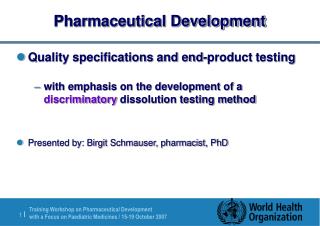 Pharmaceutical Development