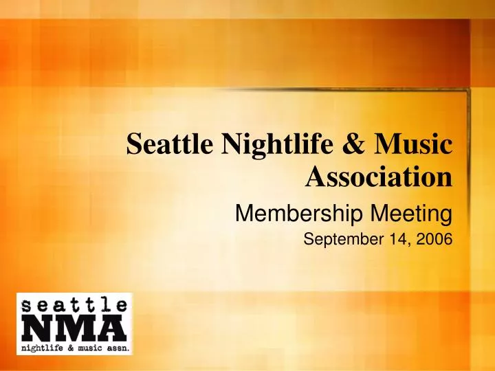 seattle nightlife music association