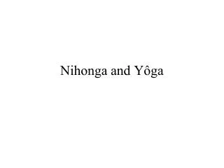 Nihonga and Yôga