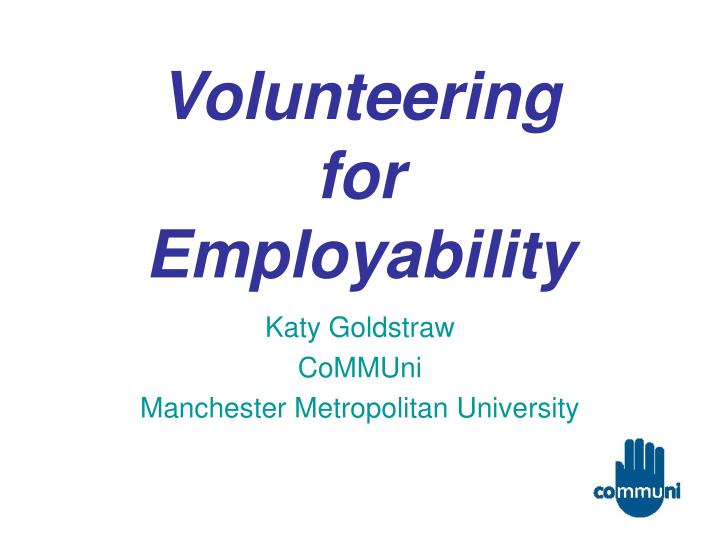 volunteering for employability