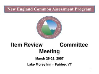 New England Common Assessment Program