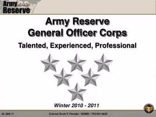 Army Reserve General Officer Corps