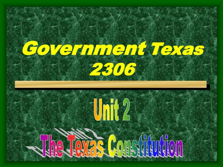 government texas 2306