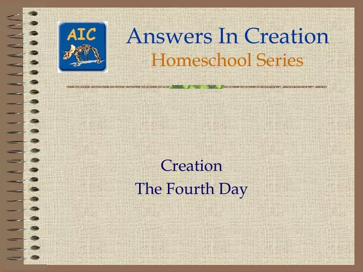 answers in creation homeschool series