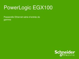 PowerLogic EGX100