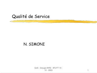 Qualité de Service