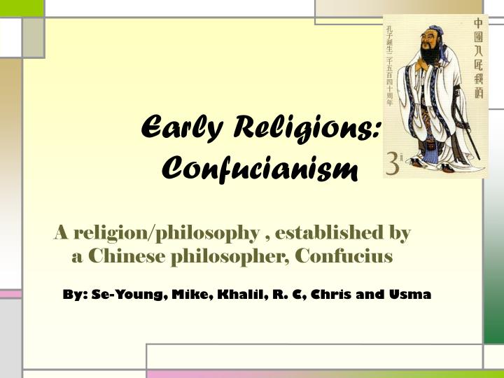 early religions confucianism