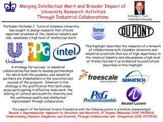 Merging Intellectual Merit and Broader Impact of University Research Activities Through Industrial Collaborations