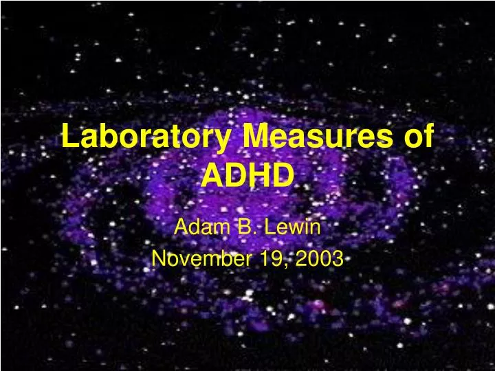laboratory measures of adhd