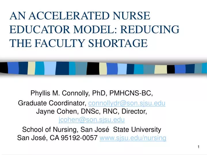 an accelerated nurse educator model reducing the faculty shortage